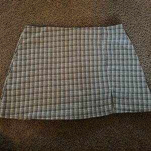 Garage plaid mini skirt